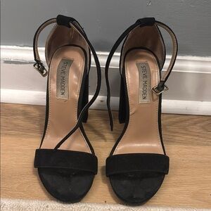 Steve Madden Black Suede Women's Heels - 7